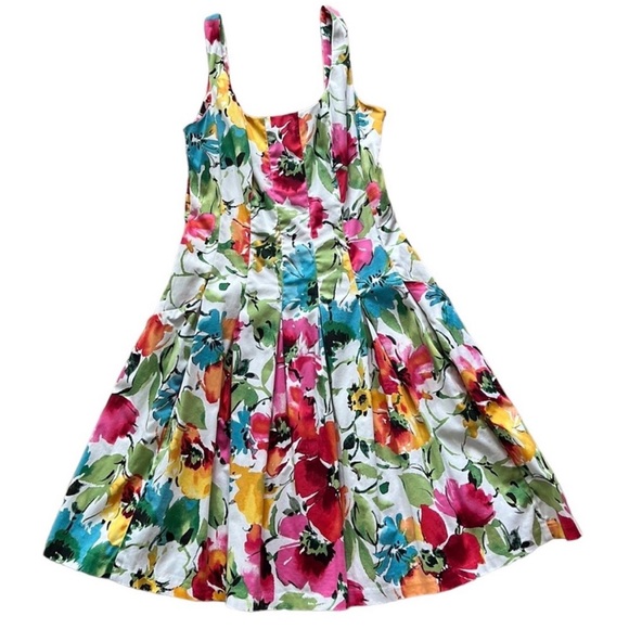 Ralph Lauren Dresses & Skirts - LAUREN Ralph Lauren Floral Sleeveless A Line Dress Size 4